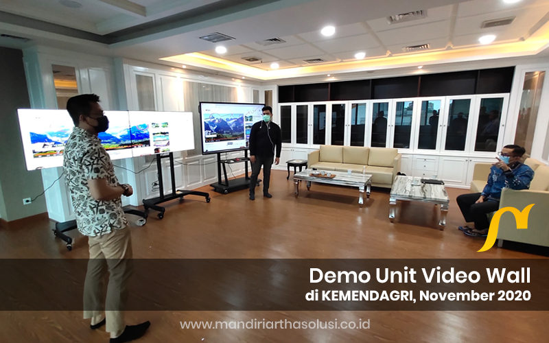 demo unit video wall di kemendagri november 2020 3 portofolio