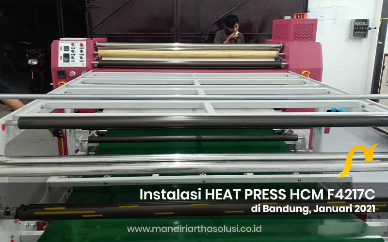 instalasi heat press machine hcm f4217c di bandung 2021 1 portofolio