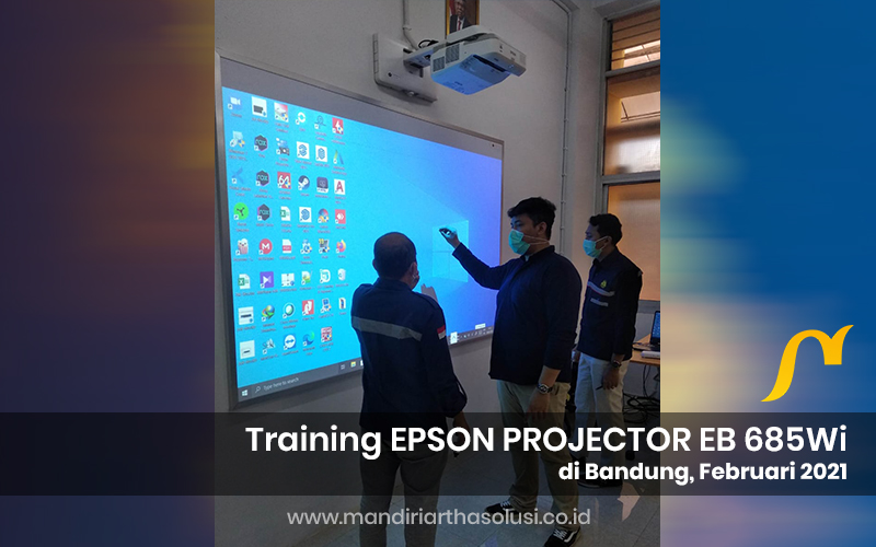 training epson interactive projector eb 685wi di bandung februari 2021 1 portofolio
