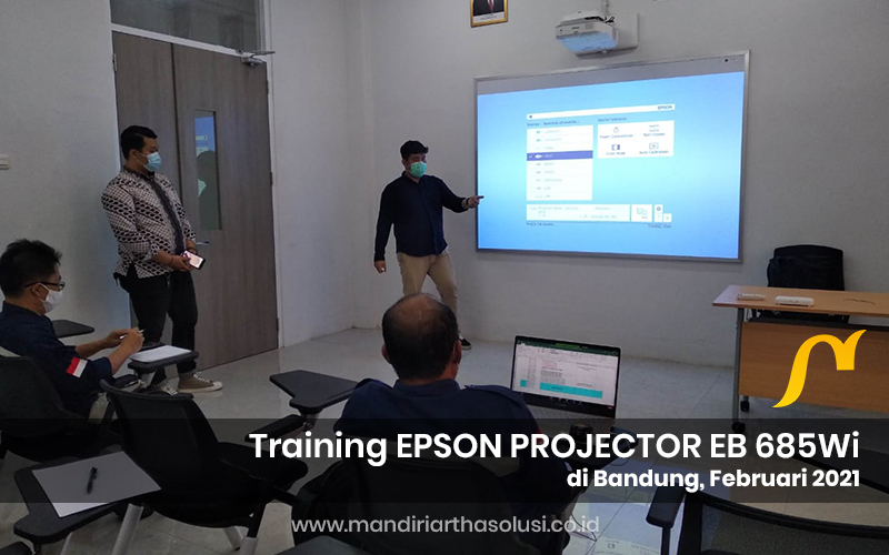 training epson interactive projector eb 685wi di bandung februari 2021 2 portofolio