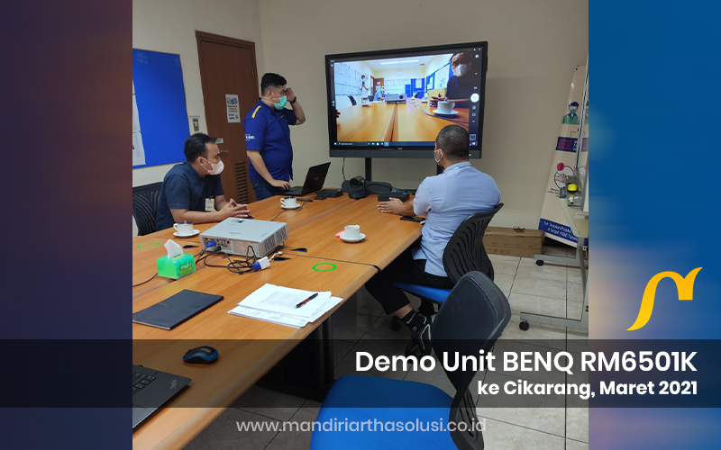 demo unit benq interactive flat panel rm6501k di cikarang maret 2021 2 portofolio