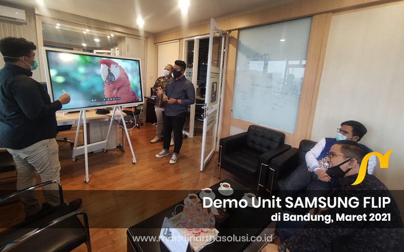 demo unit interactive display samsung flip di bandung maret 2021 2 portofolio