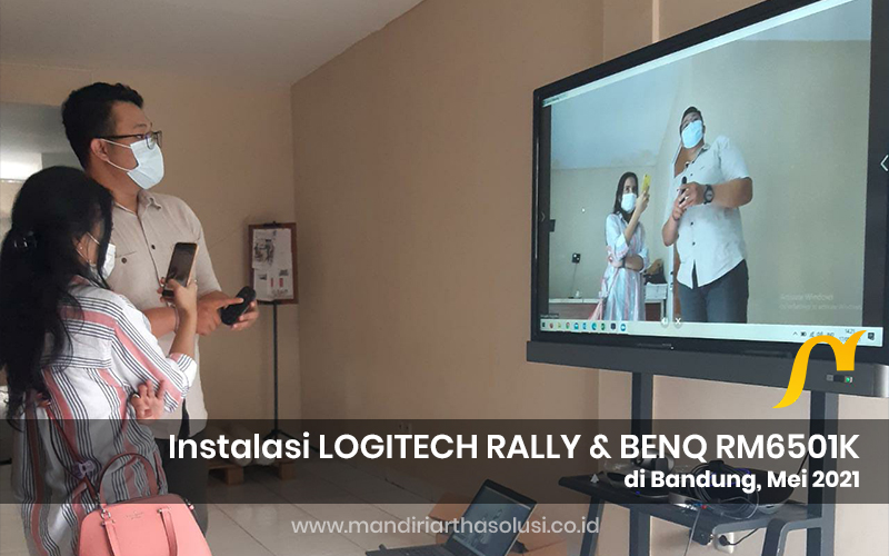 instalasi logitech rally dan interaktif display benq di bandung mei 2021 2 portofolio