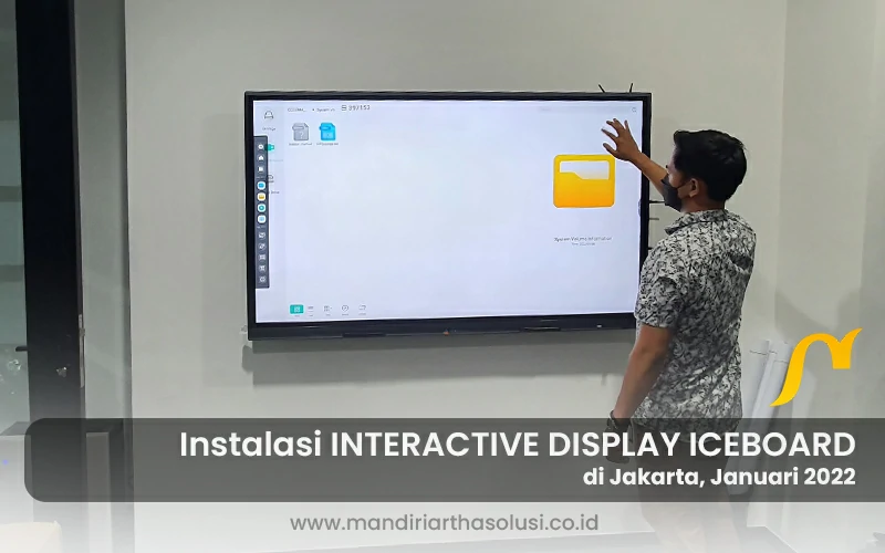 instalasi interactive display iceboard di jakarta