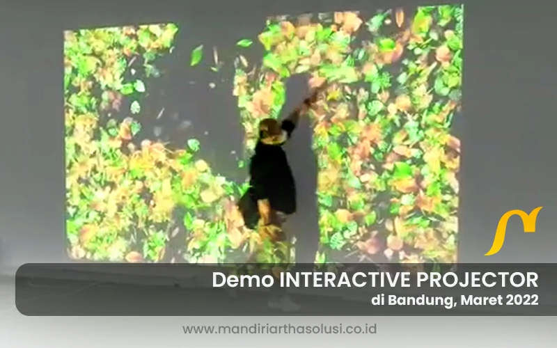 demo unit epson interactive projector di telkom bandung