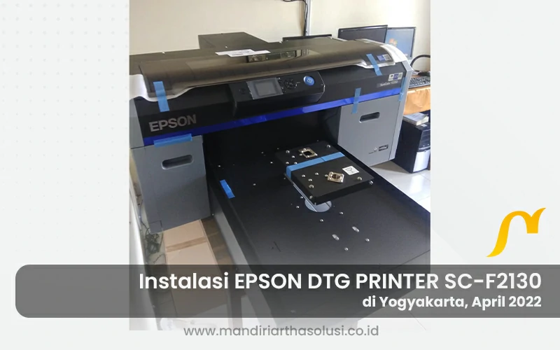 instalasi epson dtg printer sc f2130 di yogyakarta
