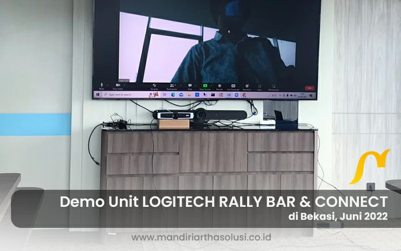 demo unit logitech rally bar dan connect di bekasi