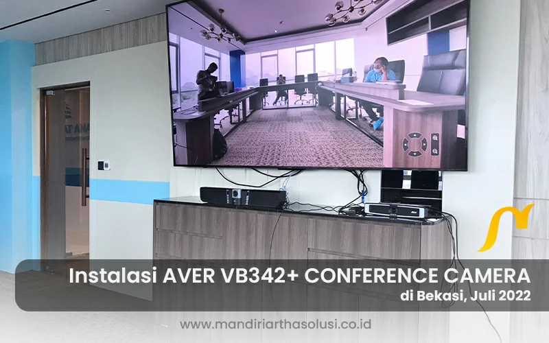 instalasi conference camera aver vb342+ di bekasi
